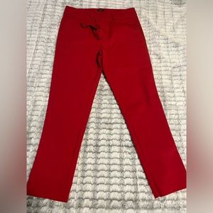 Loft Red Work Pants